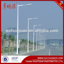 galvanized street lighting pole with double arm or single arm